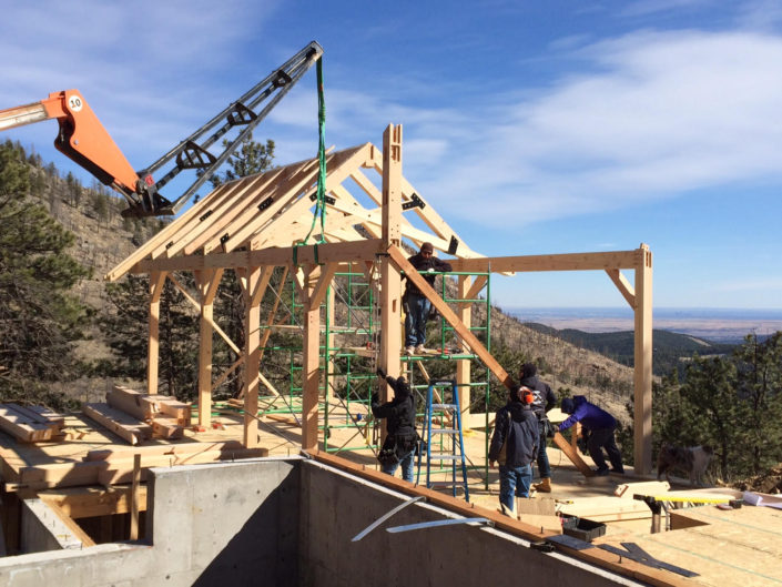 Timberframe Construction in Colorado