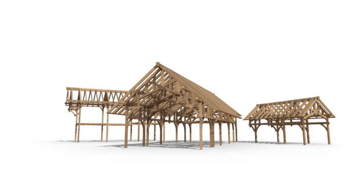 Timberframe Rendering South Dakota Construction