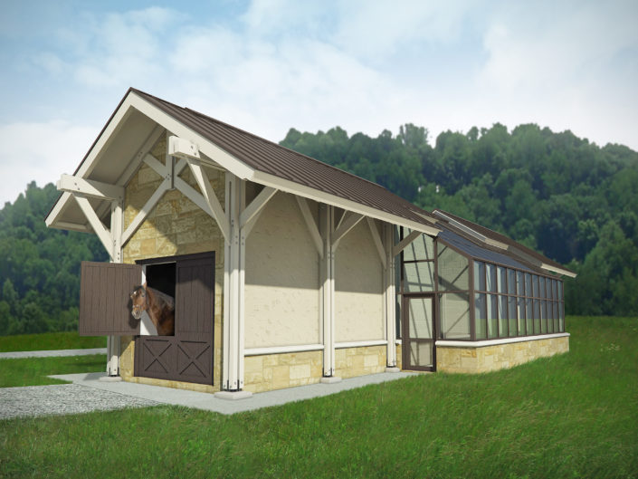 Timberframe Rendering Architecture Greenhouse