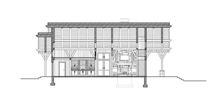 Architecture Drawing Timberframe