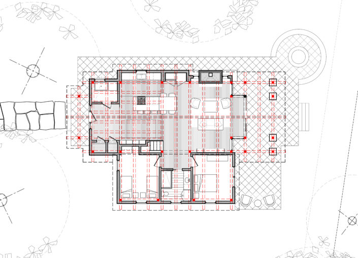 Architecture Drawing Timberframe