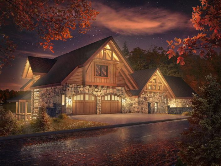 Timberframe Rendering Tabberson Architects