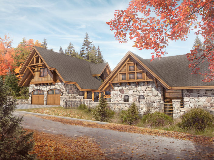 Timberframe Rendering Tabberson Architects