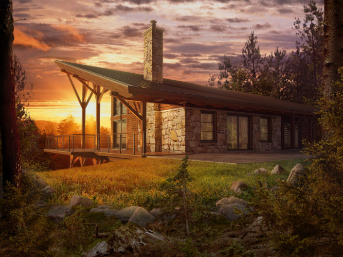 Estes Park Sunrise – Sunrise Rendering