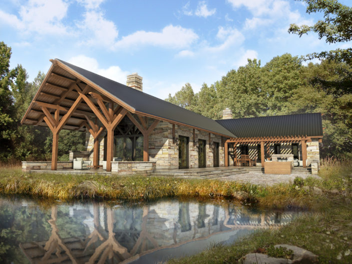 White River Oaks – Front Rendering