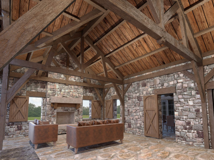 Clarks Creek Ranch – Outdoor Entartainment Area