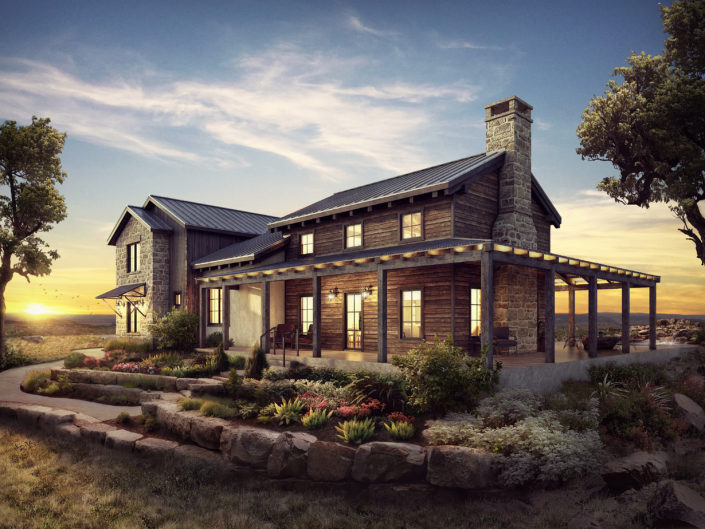 Hidden Springs Showcase Home – Front Render