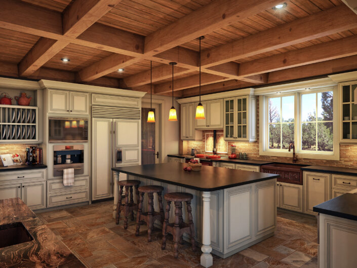 Arizona Timber Luxury – Kitchen Rendering