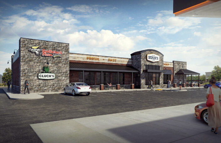 Huck’s Food & Fuel Stores – Day Render