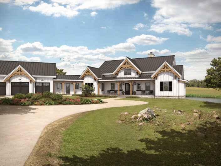 Ohio Farmhouse – Front Render